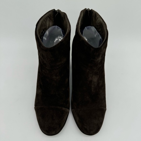 Clarks Genuine Leather Brown Suede Heeled Ankle Boots Size 8.5 - Picture 4 of 13